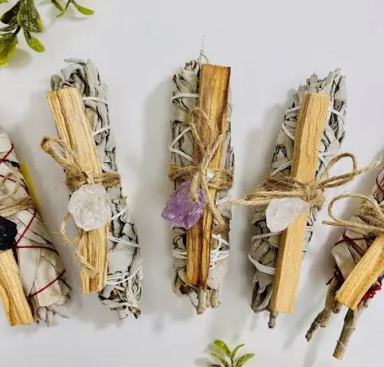 Sage, Palo Santo & Crystal Bundle